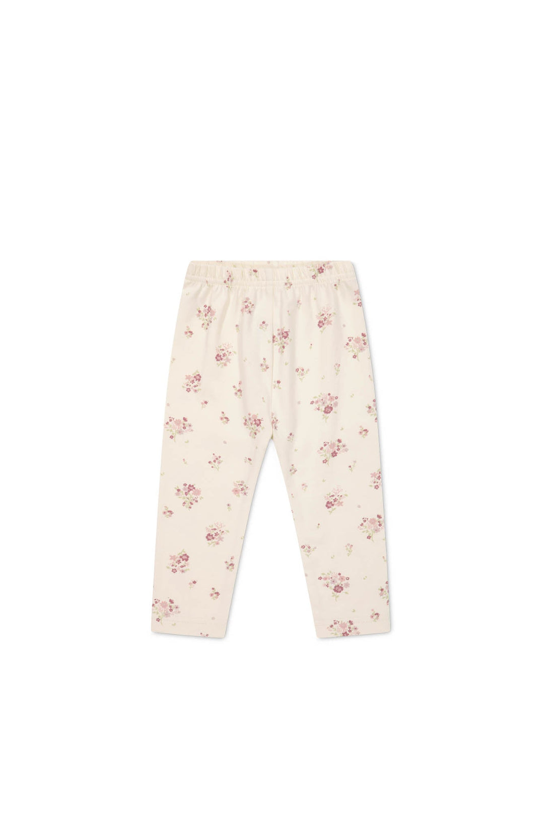 Organic Cotton Everyday Legging - Lauren Floral Tofu Childrens Legging from Jamie Kay Australia