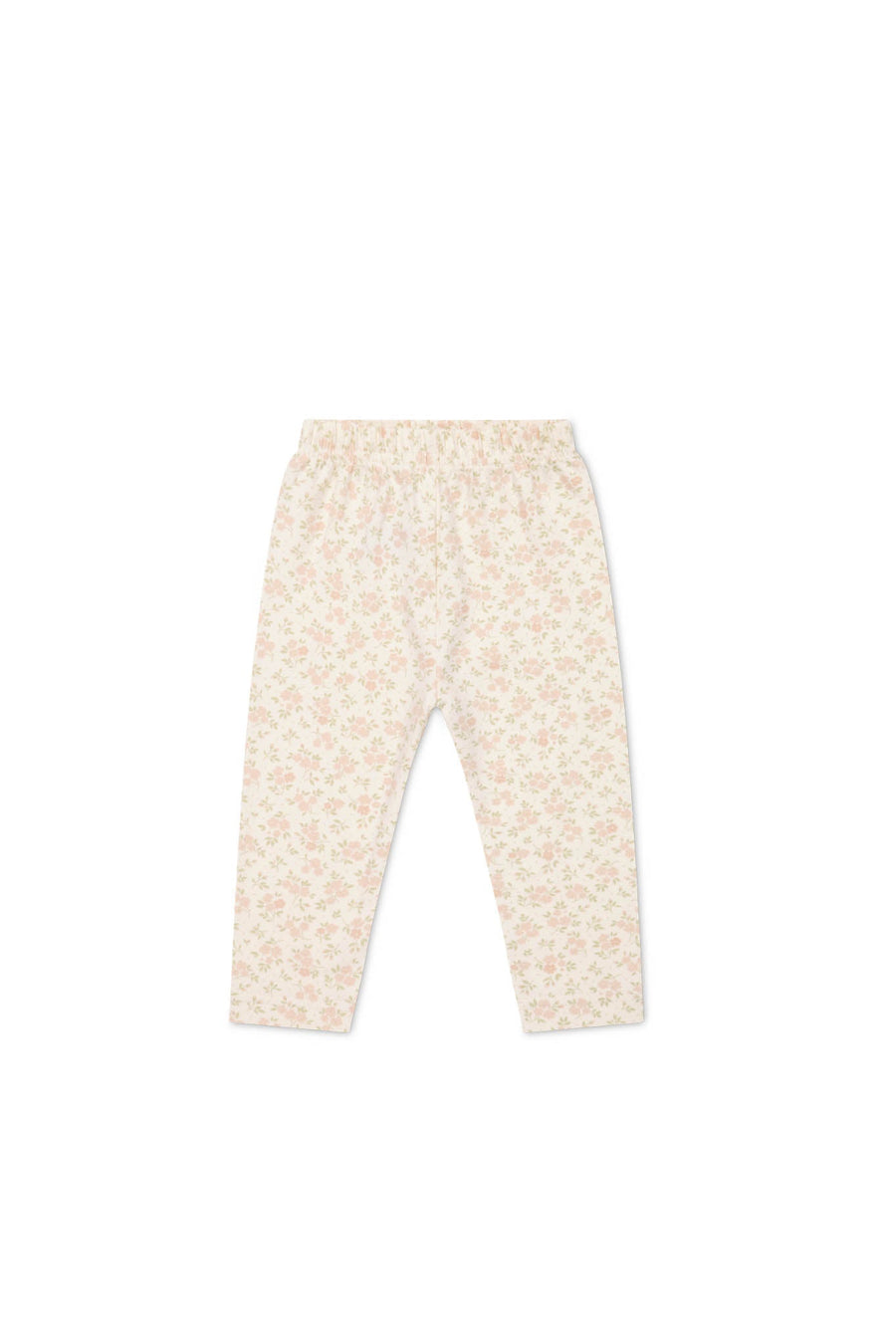 Organic Cotton Everyday Legging - Rosalie Floral Mauve Childrens Legging from Jamie Kay Australia