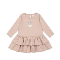 Organic Cotton Fayette Dress - Dusky Rose Childrens Dress from Jamie Kay Australia