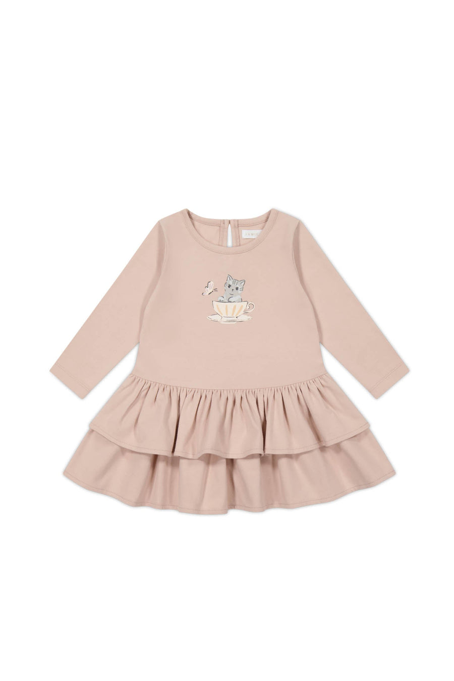 Organic Cotton Fayette Dress - Dusky Rose Childrens Dress from Jamie Kay Australia