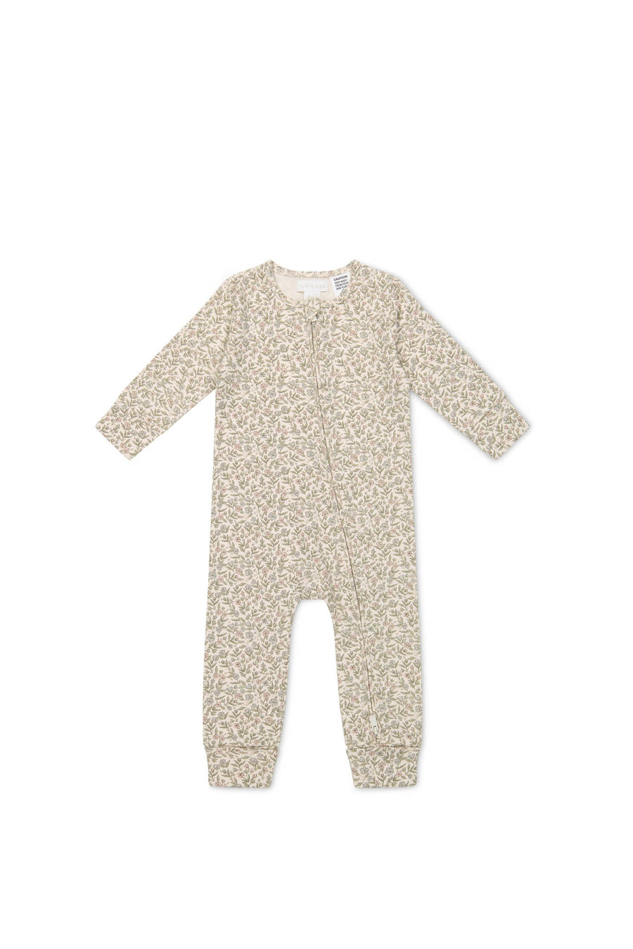 Organic Cotton Frankie Onepiece - Ariella Eggnog Childrens Onepiece from Jamie Kay Australia