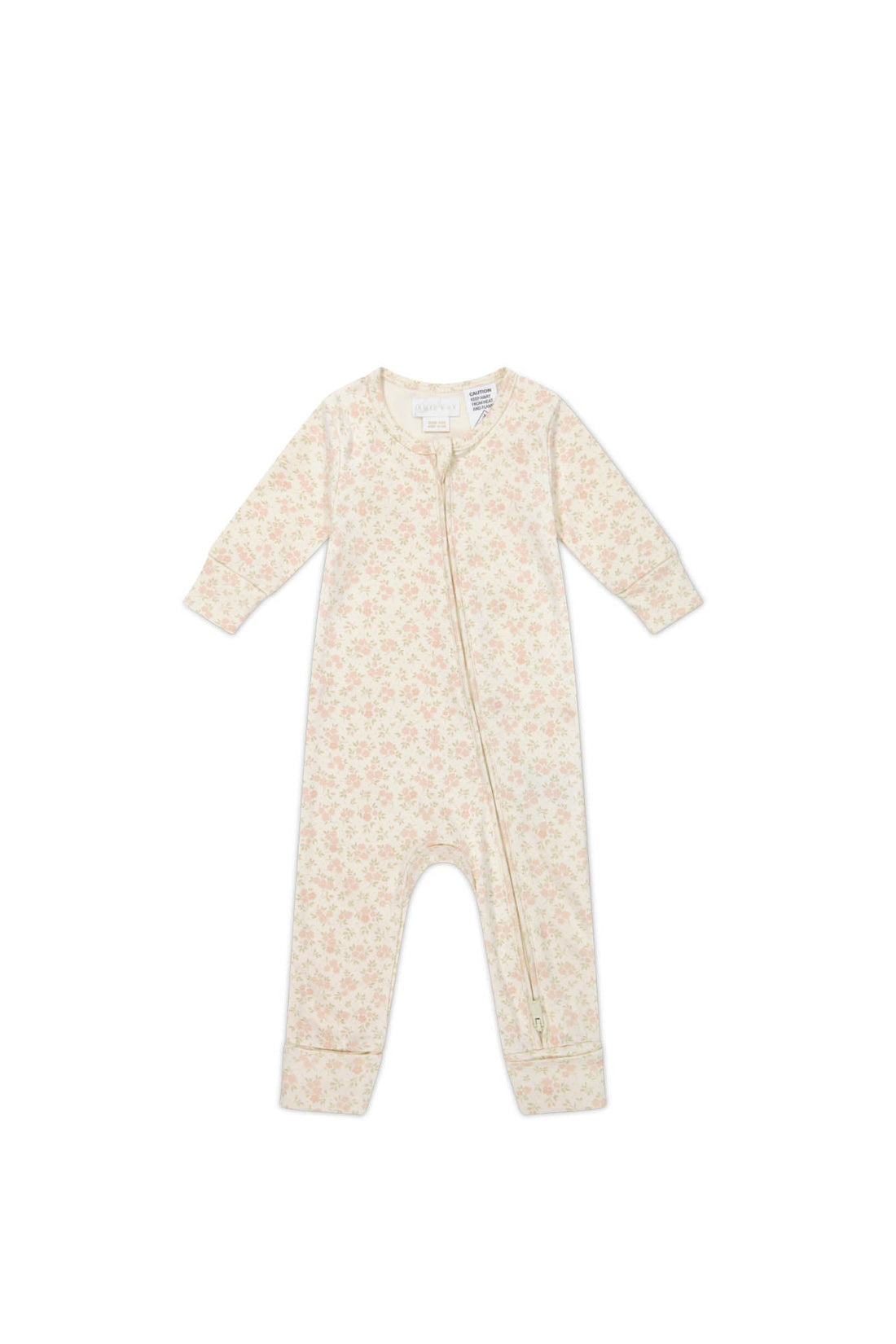 Organic Cotton Frankie Onepiece - Rosalie Floral Mauve Childrens Onepiece from Jamie Kay Australia