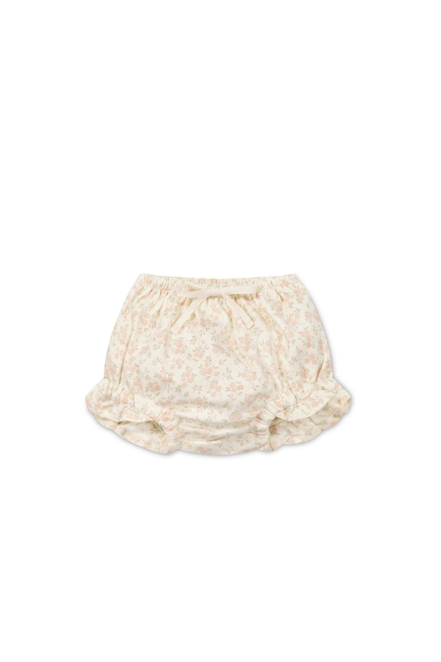 Organic Cotton Frill Bloomer - Rosalie Floral Mauve Childrens Bloomer from Jamie Kay Australia