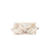 Organic Cotton Headband - Lauren Floral Tofu Childrens Headband from Jamie Kay Australia