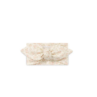 Organic Cotton Headband - Rosalie Floral Mauve Childrens Headband from Jamie Kay Australia