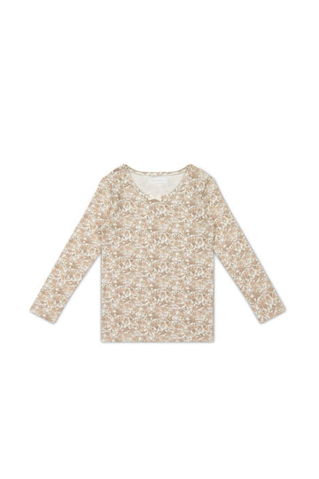 Organic Cotton Long Sleeve Top - Kitty Chloe Childrens Top from Jamie Kay Australia