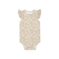 Organic Cotton Maddie Singlet Bodysuit - Kitty Chloe Childrens Bodysuit from Jamie Kay Australia