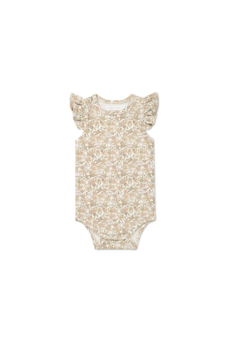 Organic Cotton Maddie Singlet Bodysuit - Kitty Chloe Childrens Bodysuit from Jamie Kay Australia