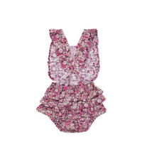 Organic Cotton Madeline Playsuit - Garden Print Childrens Playsuit from Jamie Kay Australia