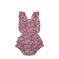 Organic Cotton Madeline Playsuit - Garden Print Childrens Playsuit from Jamie Kay Australia