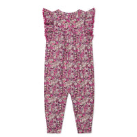 Organic Cotton Martha Playsuit - Garden Print Childrens Playsuit from Jamie Kay Australia