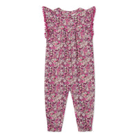 Organic Cotton Martha Playsuit - Garden Print Childrens Playsuit from Jamie Kay Australia