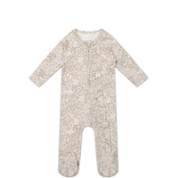 Organic Cotton Melanie Onepiece - April Floral Mauve Childrens Onepiece from Jamie Kay Australia