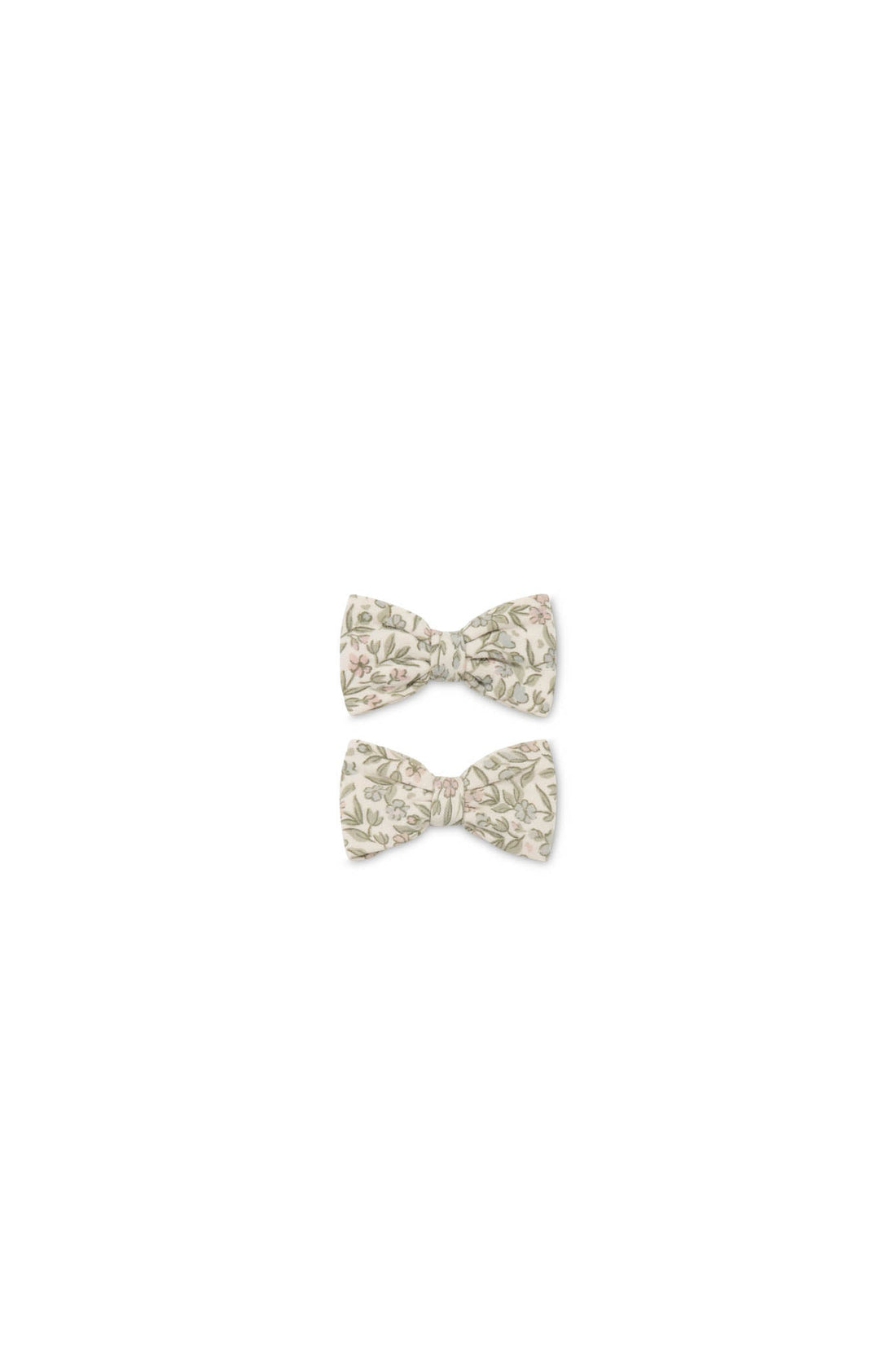 Organic Cotton Bow 2PK - Ariella Eggnog Childrens Bow from Jamie Kay Australia