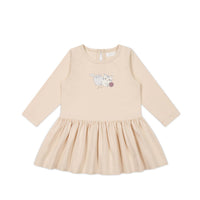 Organic Cotton Paloma Dress - Shell Childrens Dress from Jamie Kay Australia