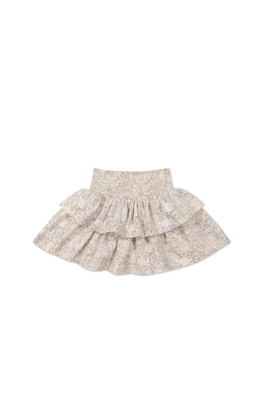 Organic Cotton Ruby Skirt - April Floral Mauve Childrens Skirt from Jamie Kay Australia