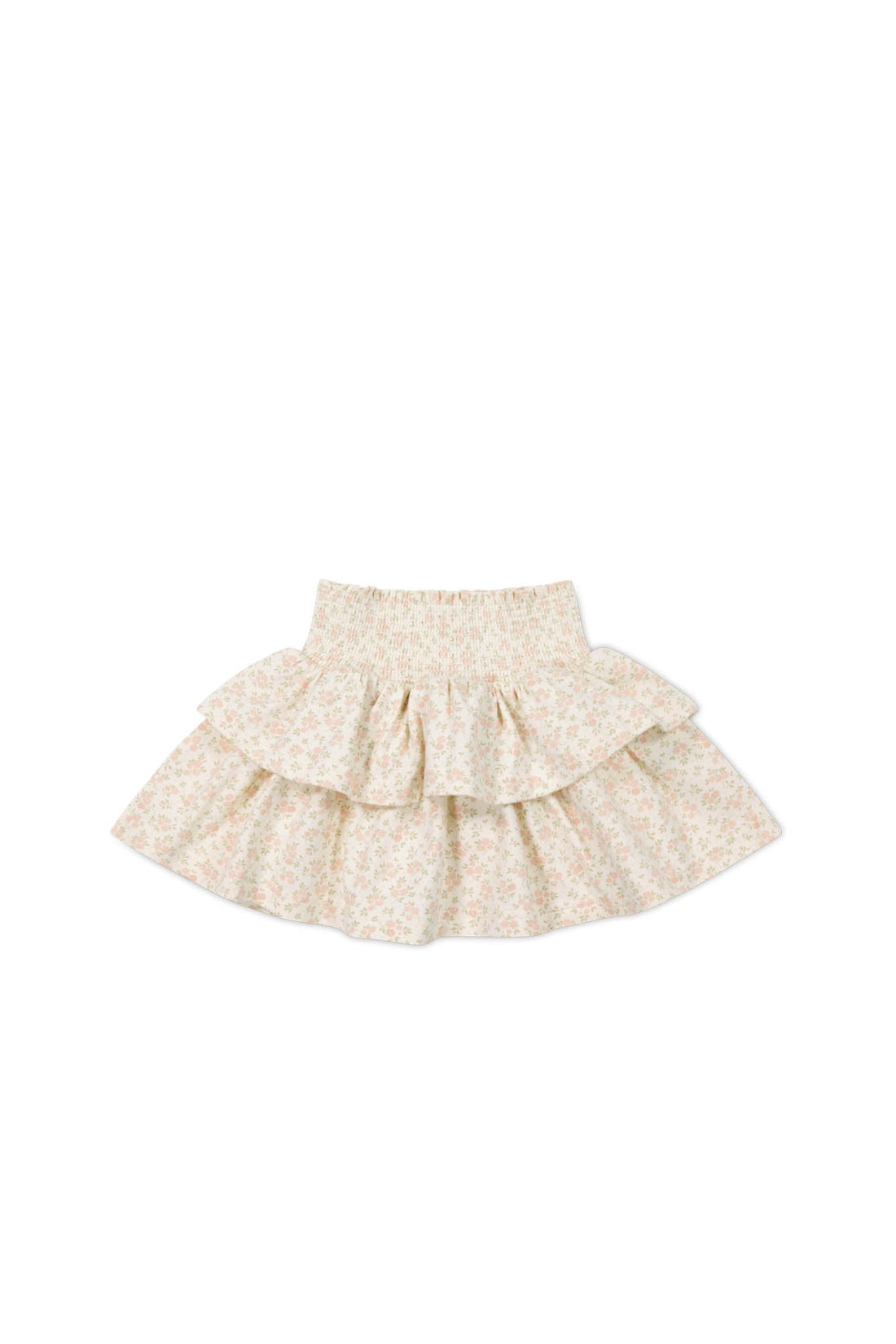 Organic Cotton Ruby Skirt - Rosalie Floral Mauve Childrens Skirt from Jamie Kay Australia