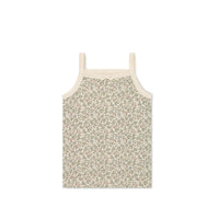 Organic Cotton Singlet - Ariella Eggnog Childrens Singlet from Jamie Kay Australia