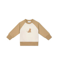 Organic Cotton Tao Sweatshirt - Bronzed Leopard Childrens Sweatshirt from Jamie Kay Australia