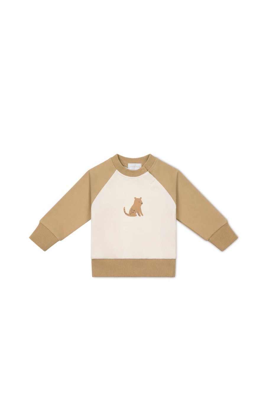 Organic Cotton Tao Sweatshirt - Bronzed Leopard Childrens Sweatshirt from Jamie Kay Australia