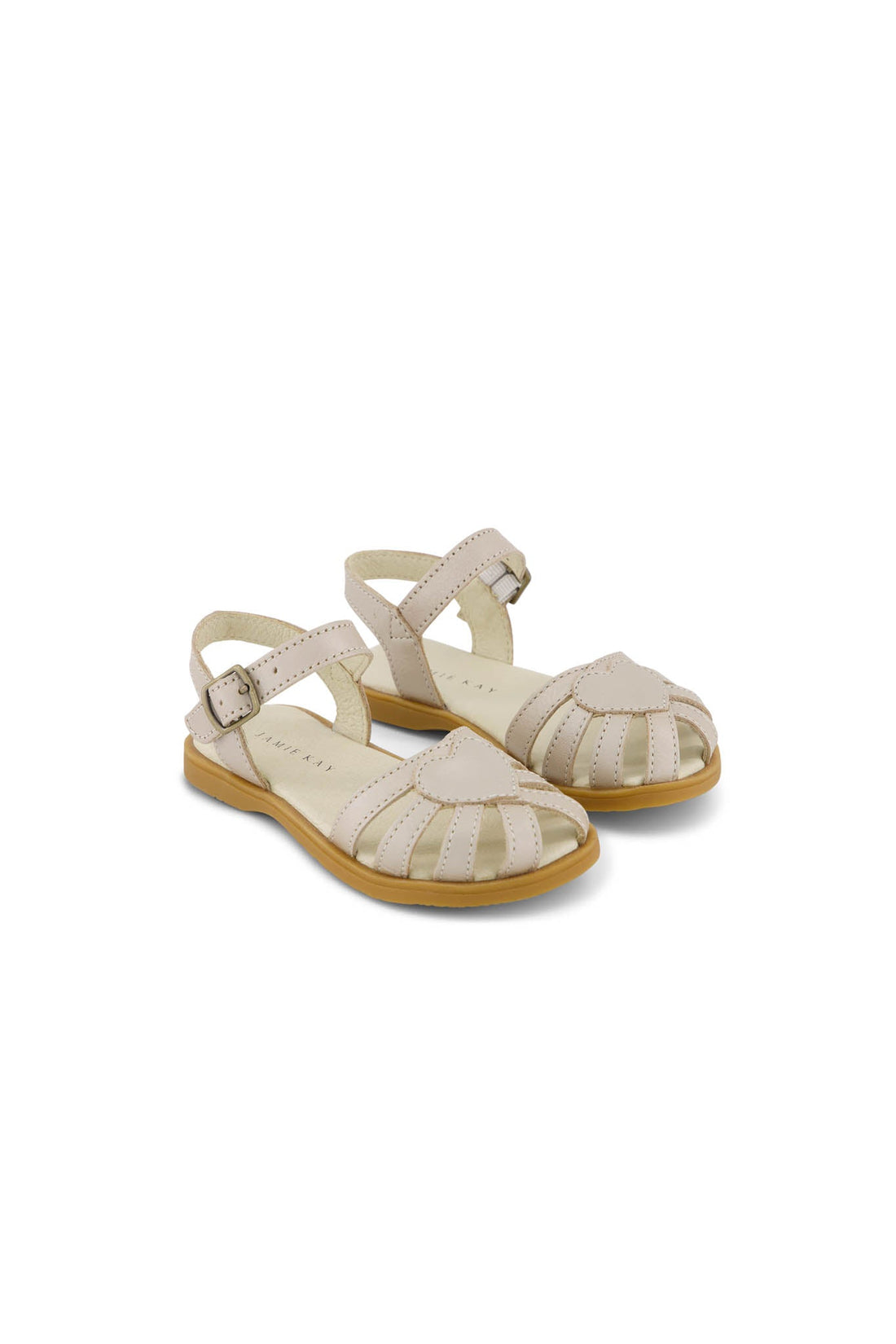 Petite Heart Sandal - Matt Gold Childrens Footwear from Jamie Kay Australia