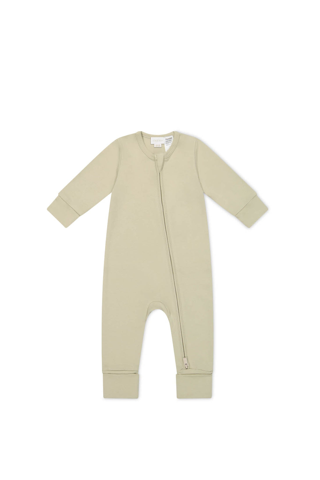 Pima Cotton Frankie Zip Onepiece - Clay Childrens Onepiece from Jamie Kay Australia