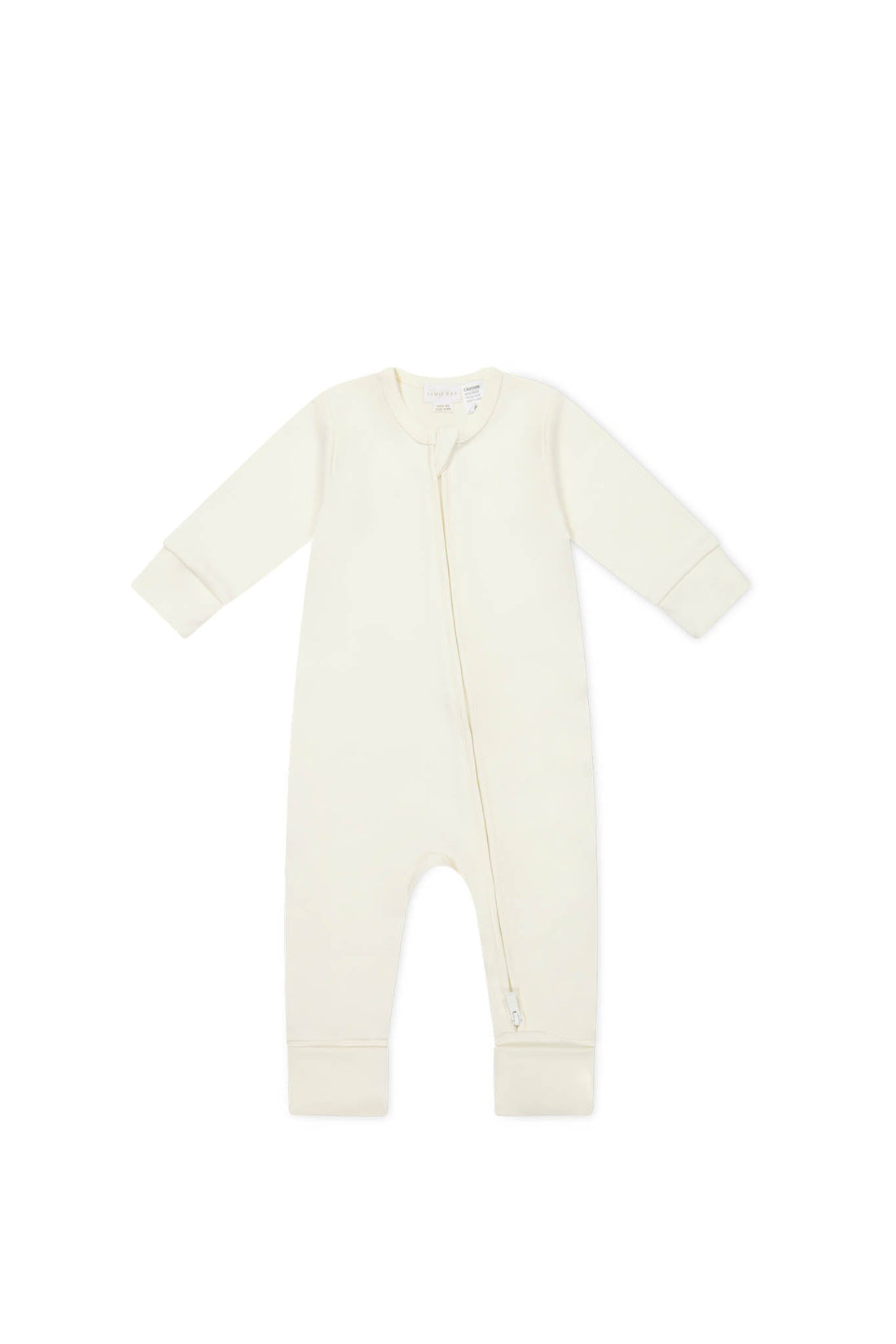 Pima Cotton Frankie Zip Onepiece - Cloud Childrens Onepiece from Jamie Kay Australia