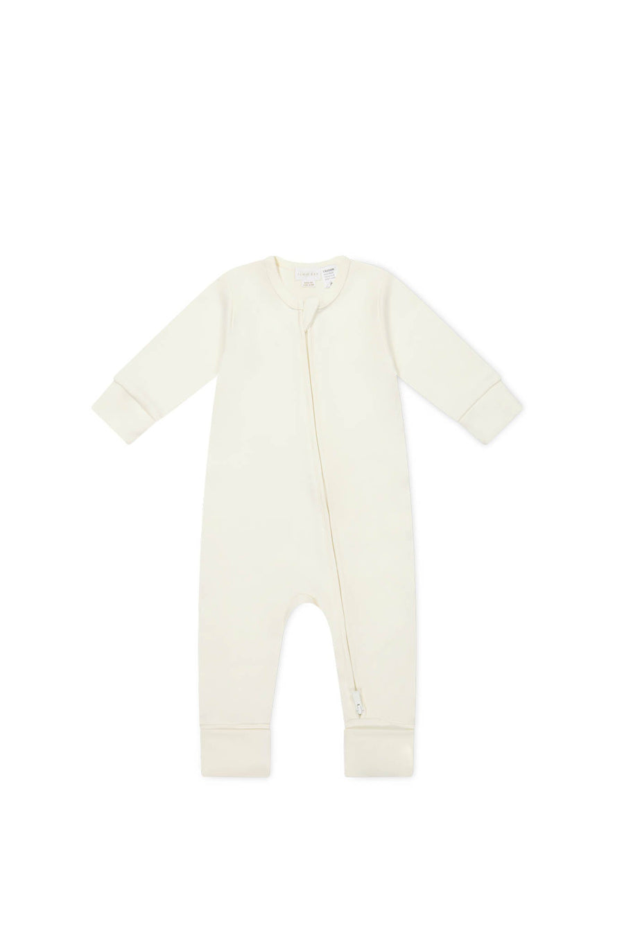 Pima Cotton Frankie Zip Onepiece - Cloud Childrens Onepiece from Jamie Kay Australia