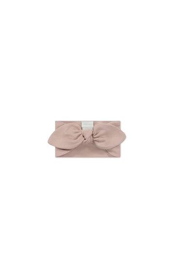 Pima Cotton Lilian Headband - Dusky Rose Childrens Headband from Jamie Kay Australia