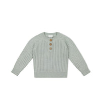 Xander Jumper - Ocean Spray Marle Childrens Jumper from Jamie Kay Australia