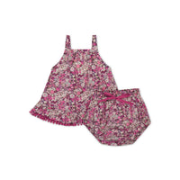 Organic Cotton Zoe Set - Garden Print Childrens Set from Jamie Kay Australia