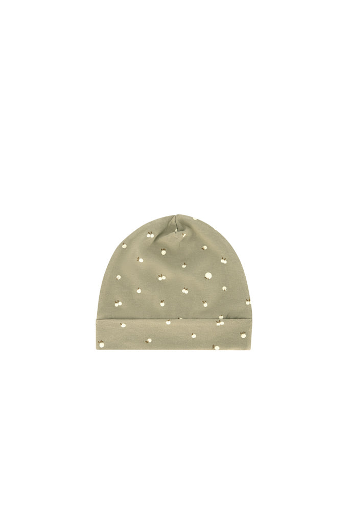 Organic Cotton Reese Beanie - Apples Seneca Rock Childrens Hat from Jamie Kay Australia