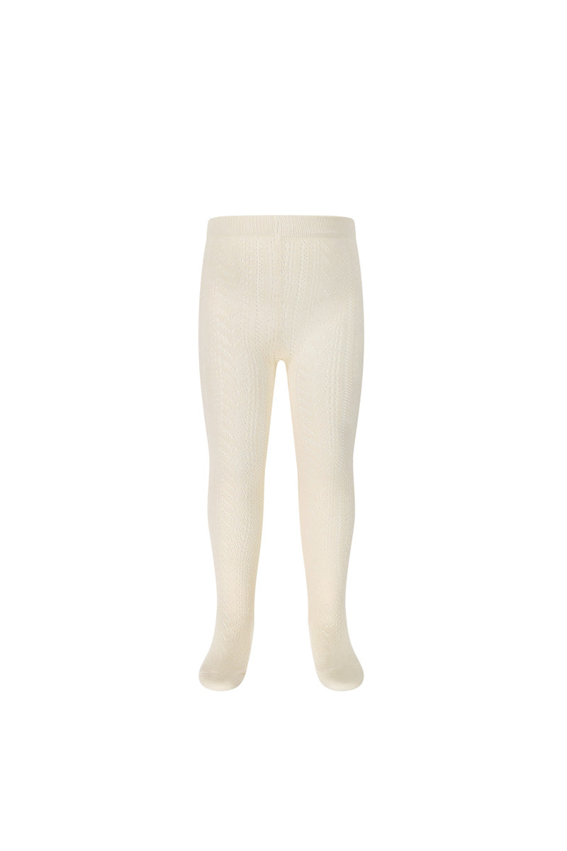 Cable Weave Tight - Milk Childrens Tight from Jamie Kay Australia