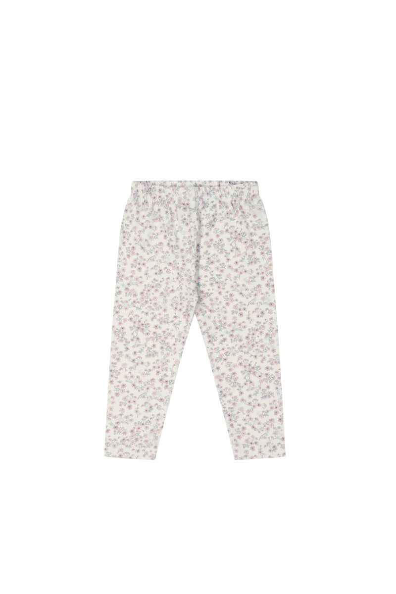 Organic Cotton Legging - Posy Floral Childrens Legging from Jamie Kay Australia