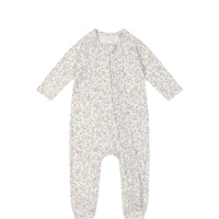 Organic Cotton Melanie Zip Onepiece - Posy Floral Childrens Onepiece from Jamie Kay Australia