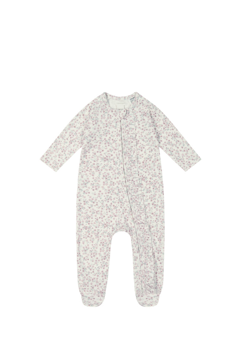 Organic Cotton Melanie Zip Onepiece - Posy Floral Childrens Onepiece from Jamie Kay Australia