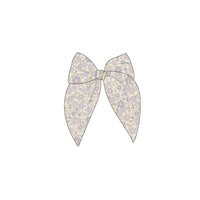 Organic Cotton Bow - Chloe Lavender Childrens Hair Bow from Jamie Kay Australia