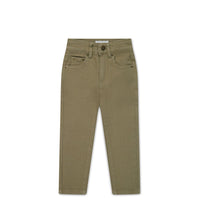 Austin Cotton Twill Pant - Oak Childrens Pant from Jamie Kay Australia