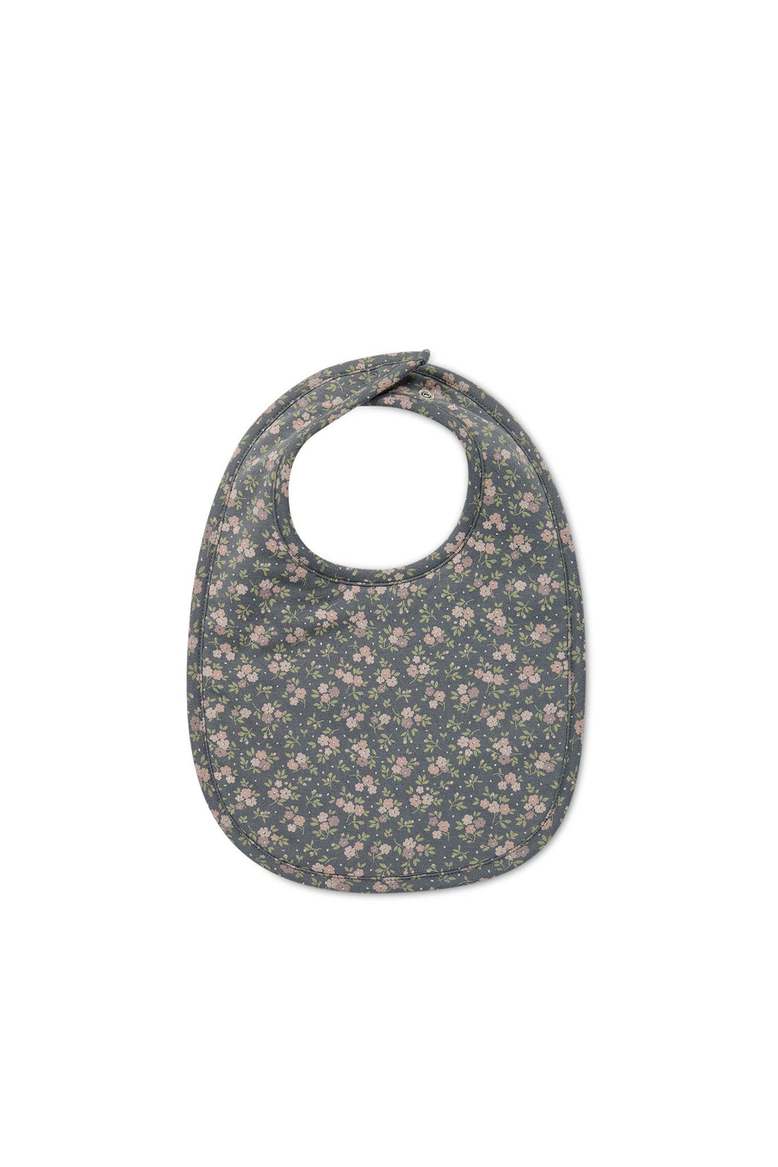 Organic Cotton Bib - Rosalie Floral Lava Childrens Bib from Jamie Kay Australia