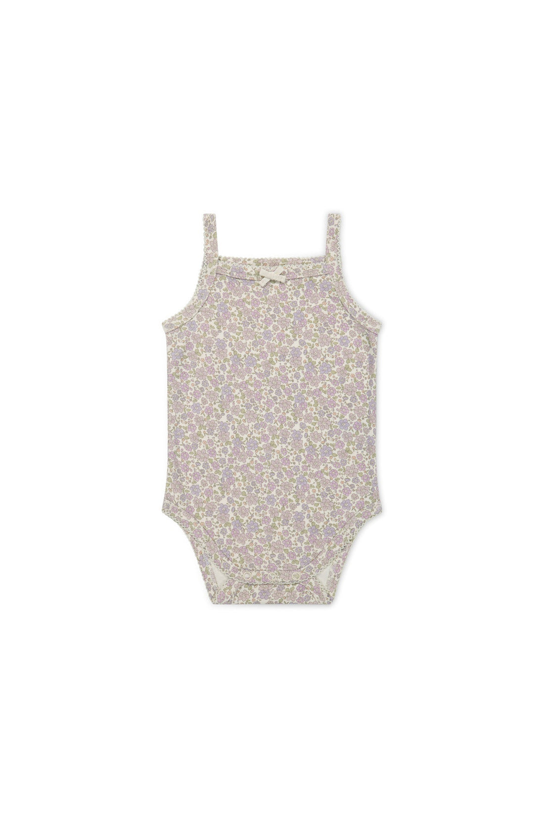 Organic Cotton Bridget Singlet Bodysuit - Chloe Lavender Childrens Bodysuit from Jamie Kay Australia