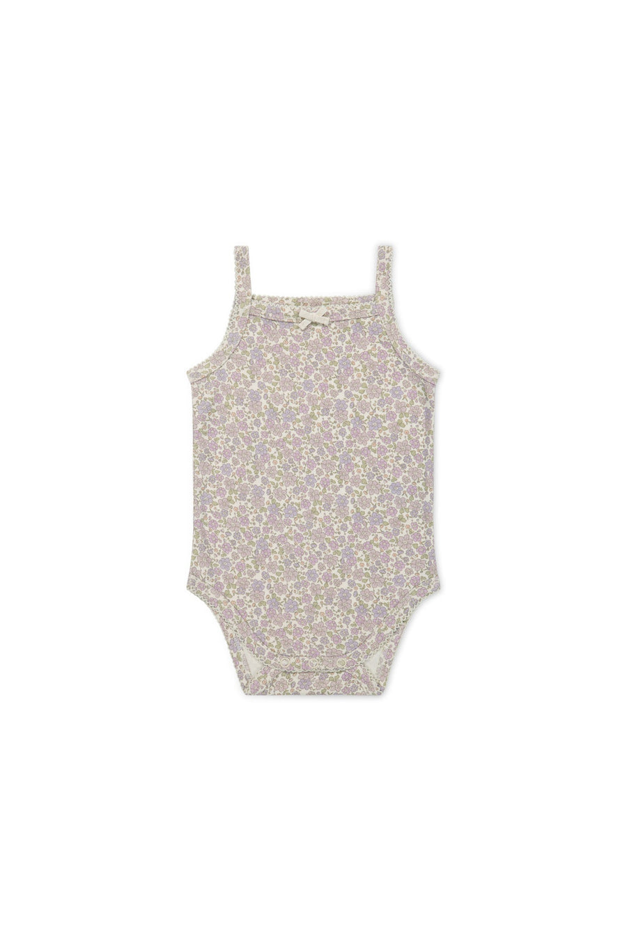 Organic Cotton Bridget Singlet Bodysuit - Chloe Lavender Childrens Bodysuit from Jamie Kay Australia