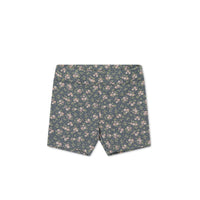 Organic Cotton Everyday Bike Short - Rosalie Floral Lava Childrens Short from Jamie Kay Australia