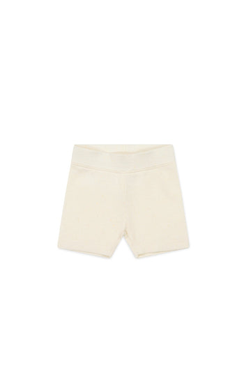 Organic Cotton Fine Rib Elisa Bike Short - Lily Fleck Childrens Short from Jamie Kay Australia