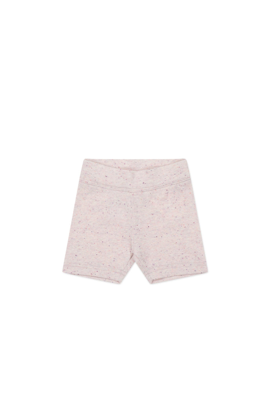 Organic Cotton Fine Rib Elisa Bike Short - Tulip Fleck Childrens Short from Jamie Kay Australia