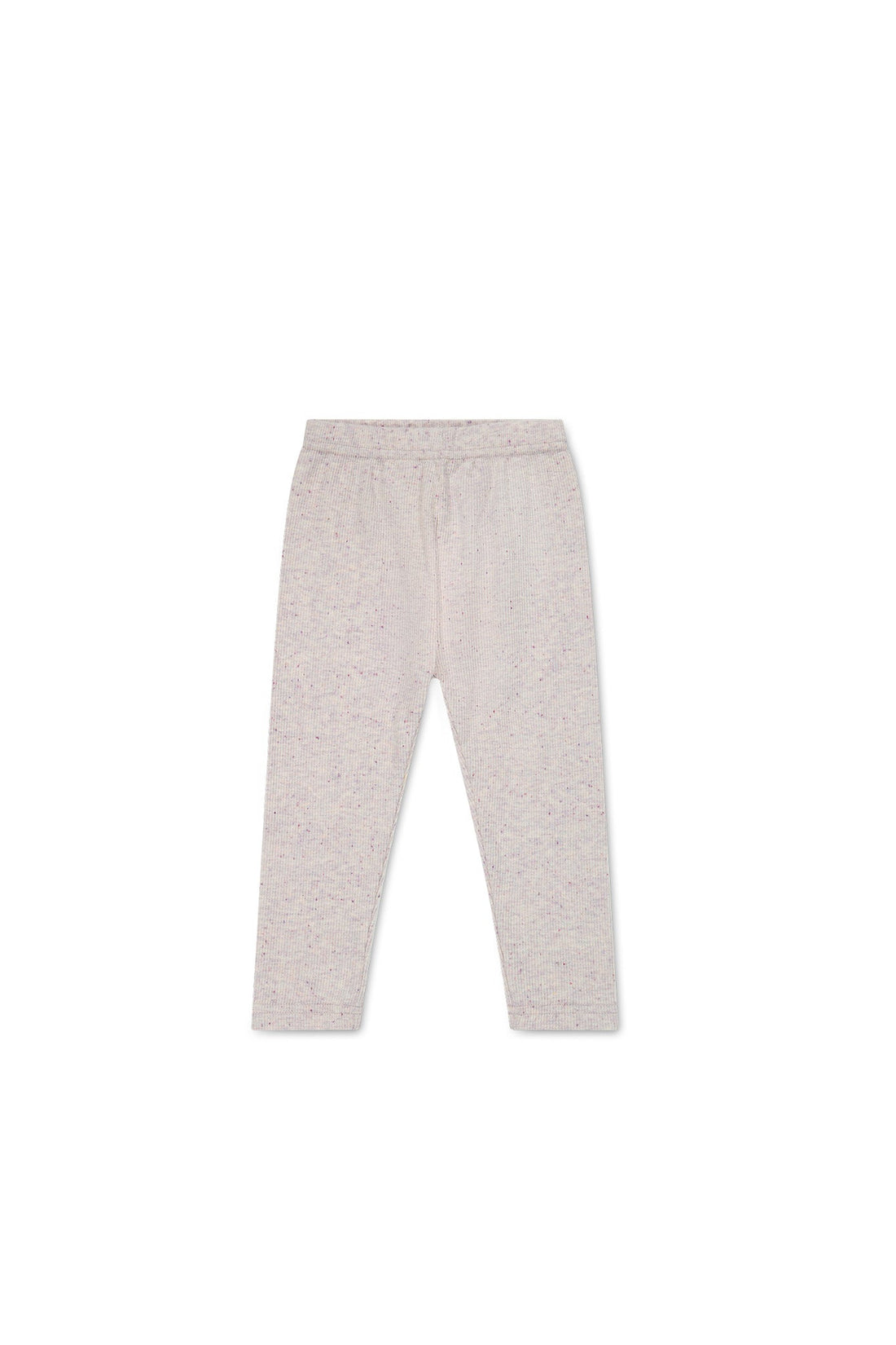 Organic Cotton Fine Rib Legging - Lavender Fleck Childrens Legging from Jamie Kay Australia