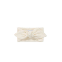 Organic Cotton Fine Rib Lilian Headband - Lily Fleck Childrens Headband from Jamie Kay Australia