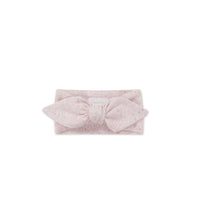 Organic Cotton Fine Rib Lilian Headband - Tulip Fleck Childrens Headband from Jamie Kay Australia