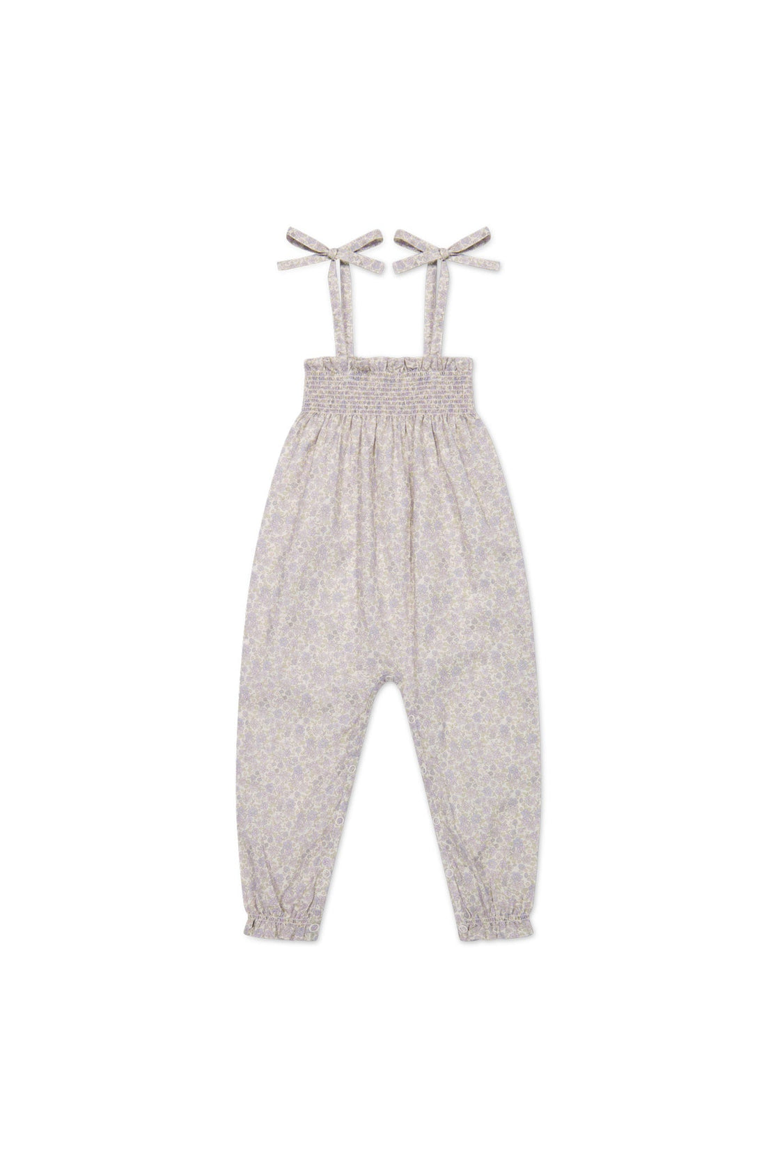 Organic Cotton Summer Playsuit - Chloe Lavender Childrens Playsuit from Jamie Kay Australia