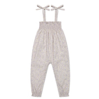 Organic Cotton Summer Playsuit - Chloe Lavender Childrens Playsuit from Jamie Kay Australia