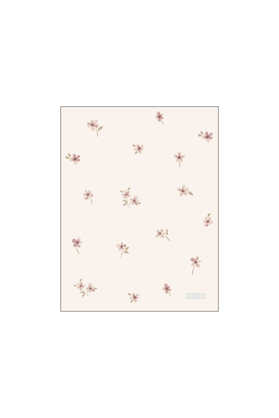 Juliette Blanket - Simple Flowers Childrens Blanket from Jamie Kay Australia